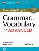 Grammar and Vocabulary for Advanced. Book with Answers and Audio