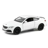 Машинка металлическая Uni-Fortune RMZ City серия 1:32 Mercedes-Benz C63 S AMG Coupe 2019, цвет белый, двери открвываются 554987-WH