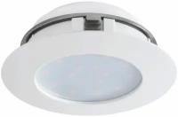 95887 Светодиод. встраиваемый светильник PINEDA, 1х12W(LED), Ø102, IP44, пластик, белый