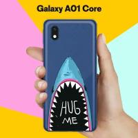 Силиконовый чехол Акула на Samsung Galaxy A01 Core