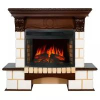 Электрический очаг Royal Flame Pierre Luxe Шампань + Dioramic 25 Темный дуб 2 кВт 119 см 104 см 44.5 см шампань/темный дуб