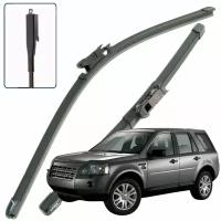 Дворники Land Rover Freelander (2) L359 Ленд Ровер Фрилендер Л359 5 дв 2006 2007 2008 2009 2010 Щетки стеклоочистителя бескаркасные 600мм-500мм 2шт