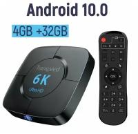 Смарт ТВ приставка Transpeed Android 4G 32GB / ТВ приставка / Медиаплеер 32 Гб / TV Box