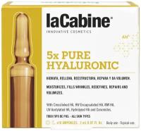 Lacabine Комплекс из 5 видов гиалуроновой кислоты в ампулах 5Xpure Hyaluronic Ampoules, 10х2 мл