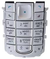 Клавиатура для Nokia 6230 с русскими буквами (серебро)