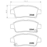 Колодки тормозные дисковые, передние, TOYOTA ECHO Hatchback, ECHO Saloon, PLATZ, YARIS, YARIS NP1007