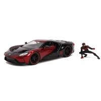 Набор Hollywood Rides Машинка с Фигуркой 2.75" 1:24 2017 Ford GT W/Miles Morales Figure 31190