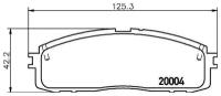 Колодки торм. для а/м Toyota Mark II X90 (92-) диск. зад. т/с Akebono (PF 4117)