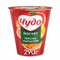 Йогурт вязкий живой Чудо Персик-Маракуйя 2%