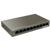 Коммутатор IP-COM 8-Port10/100Mbps+2 Gigabit Desktop Switch With 8-Port PoE