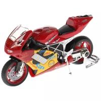 Мотоцикл ТЕХНОПАРК Суперспорт со звуком (532116-R), 11.5 см, красный