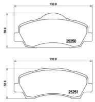 Комплект тормозных колодок Mintex MDB3345 для Citroen C4 Cactus, C-Elysee; Peugeot 301, 308 II