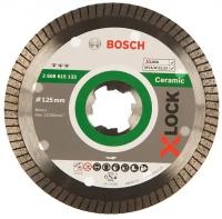 Диск алмазный Bosch X-LOCK Best for Ceramic Extraclean Turbo 125 x 22,23 x 1,4 x 7мм