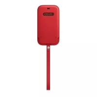 Чехол Apple MagSafe кожаный чехол-конверт для iPhone 12 Pro Max, (PRODUCT)RED