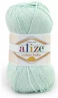 Пряжа Alize Cotton baby soft зимнее небо (514), 50%хлопок/50%акрил, 270м, 100г, 2шт