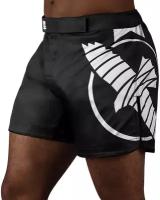 Шорты Hayabusa Icon Mid-Length Fight Shorts Black/White (XL)