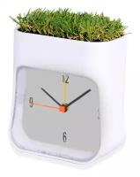 Часы настольные Grass, белый/зеленый