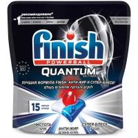 Капсулы для посудомоечной машины Finish Quantum Ultimate капсулы (original) дойпак, 15 шт., 0.21 кг, дой-пак