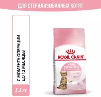 Корм сухой полнорационный сбалансированный Royal Canin Kitten Sterilised (Киттен Стерилайзд) для стерилизованных котят (в возрасте от 6 до 12 месяцев), 3,5 кг