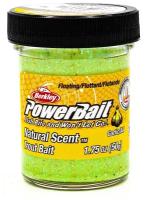 Форелевая паста BERKLEY PowerBait Natural SCENT Glitter 50 гр (Чеснок, цв. Жёлто/Зелёный) / Паста Беркли / Рыбалка на форель / Всесезонная / Свежая партия / Производство США