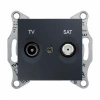 SEDNA TV/SAT розетка оконечная, 1dB, графит SCHNEIDER ELECTRIC SDN3401670 (1 шт.)