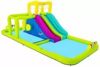 Надувной аквапарк Splash Course с двойной горкой и полосой препятствий, 710x310x265 см, BestWay