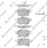 Колодки тормозные передние Sangsin SP1703