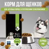 Pro Plan корм для щенков крупных пород с атлетическим телосложением, с курицей и рисом (large puppy athletic)