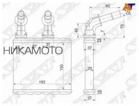 SAT ST-DT07-395-0 Радиатор отопителя салона NISSAN BLUEBIRD