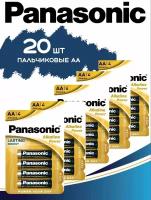 Батарейки щелочные Panasonic Alkaline Power AA (LR6) 20 шт. (Пальчиковые)