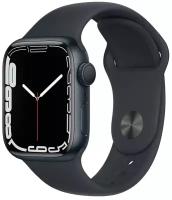 Смарт-часы Apple Watch Series 7 41mm midnight aluminum case with midnight sport band не РСТ