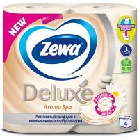 Туалетная бумага Zewa Deluxe АромаСпа трёхслойная 4 рул