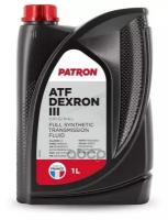 PATRON ATF DEXRON III 1L ORIGINAL Жидкость гидравлическая 1L -ALLISON C4 FORD MERCON GM 6417-M DEXRON III-G MAN 339 V1/Z1 MB 236