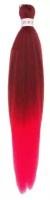 Queen fair SIM-BRAIDS Канекалон двухцветный, гофрированный, 65 см, 90 гр, цвет красный/розовый(#FR-3)