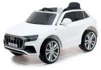 Электромобиль КНР Audi Q8, EVA колеса, кожаное сидение, цвет белый (JJ2066 Q8)