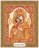 Набор для вышивания бисером в кружевной технике, Владимирская икона Божией Матери