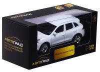 Машина металлическая PORSCHE CAYENNE TURBO, 1:43, цвет белый