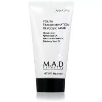 Омолаживающая маска с гликолевой кислотой 60 гр M.A.D SKINCARE Youth Transformation Glycolic Mask 60 гр