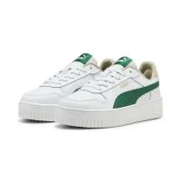 Кеды PUMA Carina Street Sneakers Women, размер 7.5, белый, зеленый