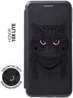 Чехол-книжка Book Art Jack для Honor 10X Lite с принтом "Grand Cat" черный