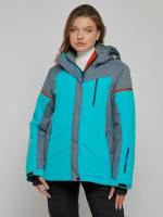 Горнолыжная куртка женская зимняя большого размера 2272-3Br, 56