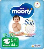 Подгузники Moony XL 12-17кг 44шт