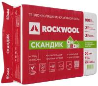 Изоляция "rockwool" лайт баттс скандик 800*600* 50 мм (12 плит/ упак 5,76 м2/ 0,288 м3) (4/24)