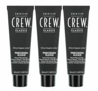 American Crew Precision Blend - Краска для седых волос для бороды и усов пепельный оттенок 5/6 3*40 мл