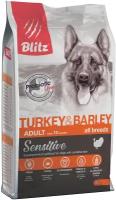 Сухой корм для собак Blitz Sensitive Dog Adult индейка,ячмень, 2 кг