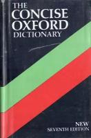 The Concise Oxford Dictionary of Current English. Краткий Оксфордский словарь современного английского языка