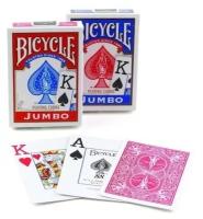 Карты "Bicycle Rider Back Jumbo Index 2-pack red/blue"