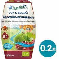 Сок Fleur Alpine Яблочно-вишневый с 8 месяцев 200мл