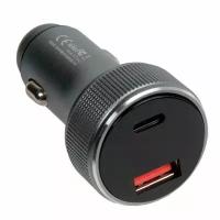 Автомобильное зарядное устройство от прикуривателя REMAX RCC-215 Salo Series 58.5W Fast Charging Car Charger, USB-A, USB-C, 5V, 3.0A, серый