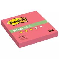 Post-it Блок-кубик Optima, 76х76 мм, 100 штук (654) маковый неоновый 70 г/м²